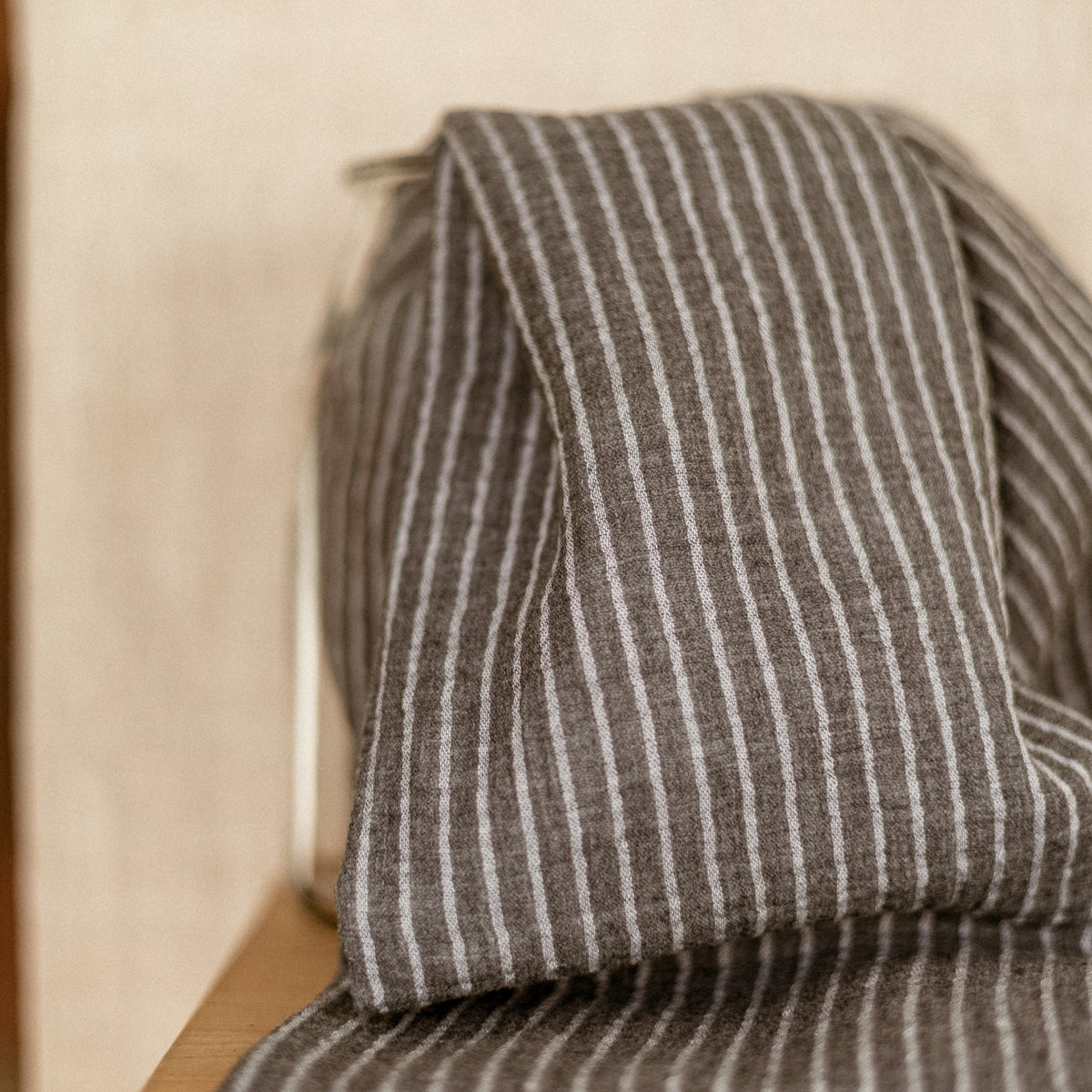 Cotton muslin / Yarn dyed - Grey