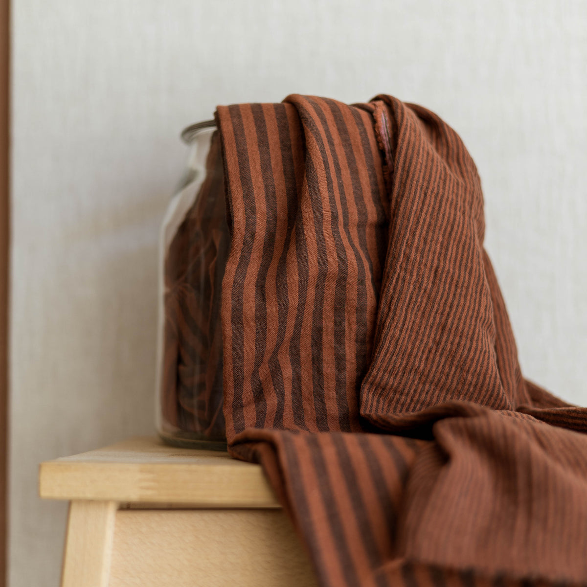 Muslin / Stripes - Chocolate