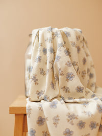 Ribbed Jersey / Delicate Blue florals