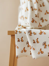 Ribbed Jersey / Bunnies & puppies