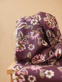 Canvas / Eggplant Floral