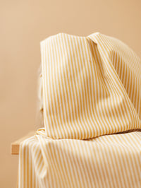 Cotton Viscose / Honey Lemon Stripes