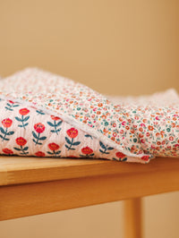 Quilted muslin / Rose Tulips