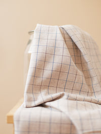 Cotton Checkers/ Sand + Blue
