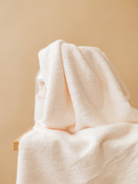 Silky bamboo toweling / Off White