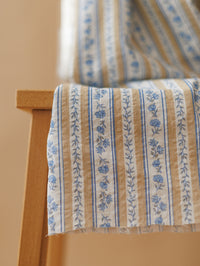Cotton Bubble  / Blue + Sand Vintage Florals