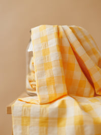 Cotton Seersucker / Sunny Yellow + Vanilla - Big