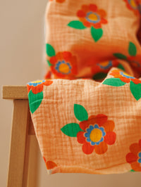 Muslin / Orange Florals