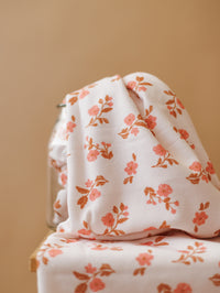 Cotton toweling / Roses
