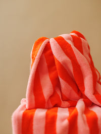 Bamboo toweling / Orange + Powder