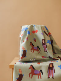 Cotton Poplin / Playful Animals