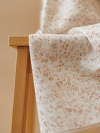 Cotton Poplin / Beige tiny wildflowers