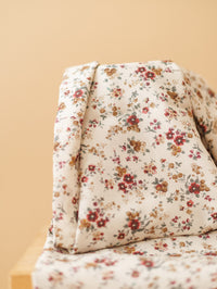 Cotton / Vintage Bouquets - Burgundy