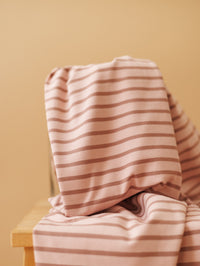 Cotton jersey / Stripes - Blush + Rose