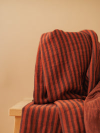 Muslin / Stripes - Chocolate