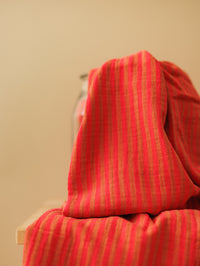 Muslin / Stripes - Strawberry + Cacao