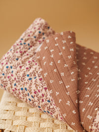 Quilted muslin / Mocha branches