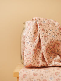Cotton / Soft florals -  blush