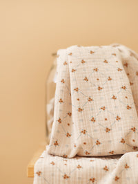 Muslin / Petals & Dots - Cacao