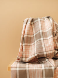 Cotton / plaid - blush