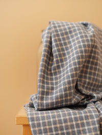 Cotton plaid / Blue Grey