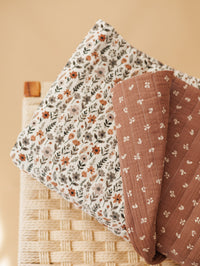 Quilted muslin / Ditsy + Mocha