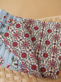 Quilted poplin /  Paisley stripes