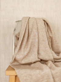 Ribbed Knit + Lurex / Beige