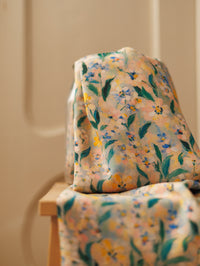 Viskoza / Patchwork - Peach + Olive