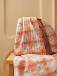Cotton Jacquard Dobby / Soft Pink Florals