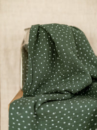 Muslin / tiny dots - deep emerald