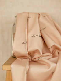 Cotton french terry / Hi There - Sand