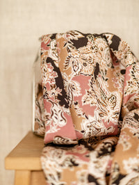 Viscose / Rose + Black