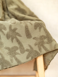 Cotton Terry / Palms - Olive