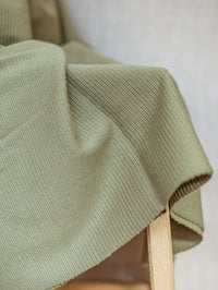 100% Cotton Ribbed terry / Olive