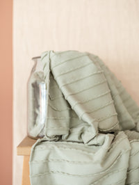 Cotton jersey / Ruffles - Sage