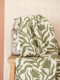 Cotton sweat / Olive Floral