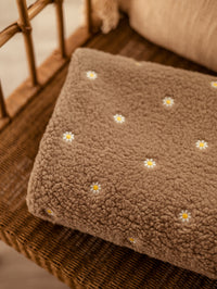 Teddy / Embroidered flowers - Beige