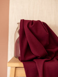 Ribbed Jersey / Burgundy