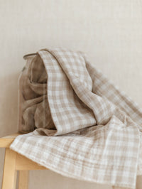 Muslin / checkers - beige