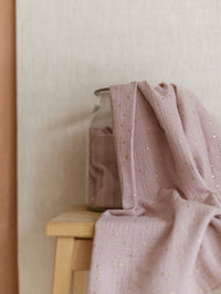 Muslin / golden dots - blush