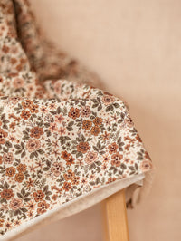 Cotton jersey / Cacao + Rose Flowers