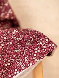 Cotton jersey / Raspberry Floral