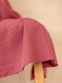 100% Cotton Pointoille / Raspberry