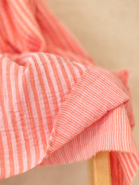 Muslin / Stripes - Pink & Rose