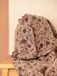 Muslin / Mocha + Chocolate Floral