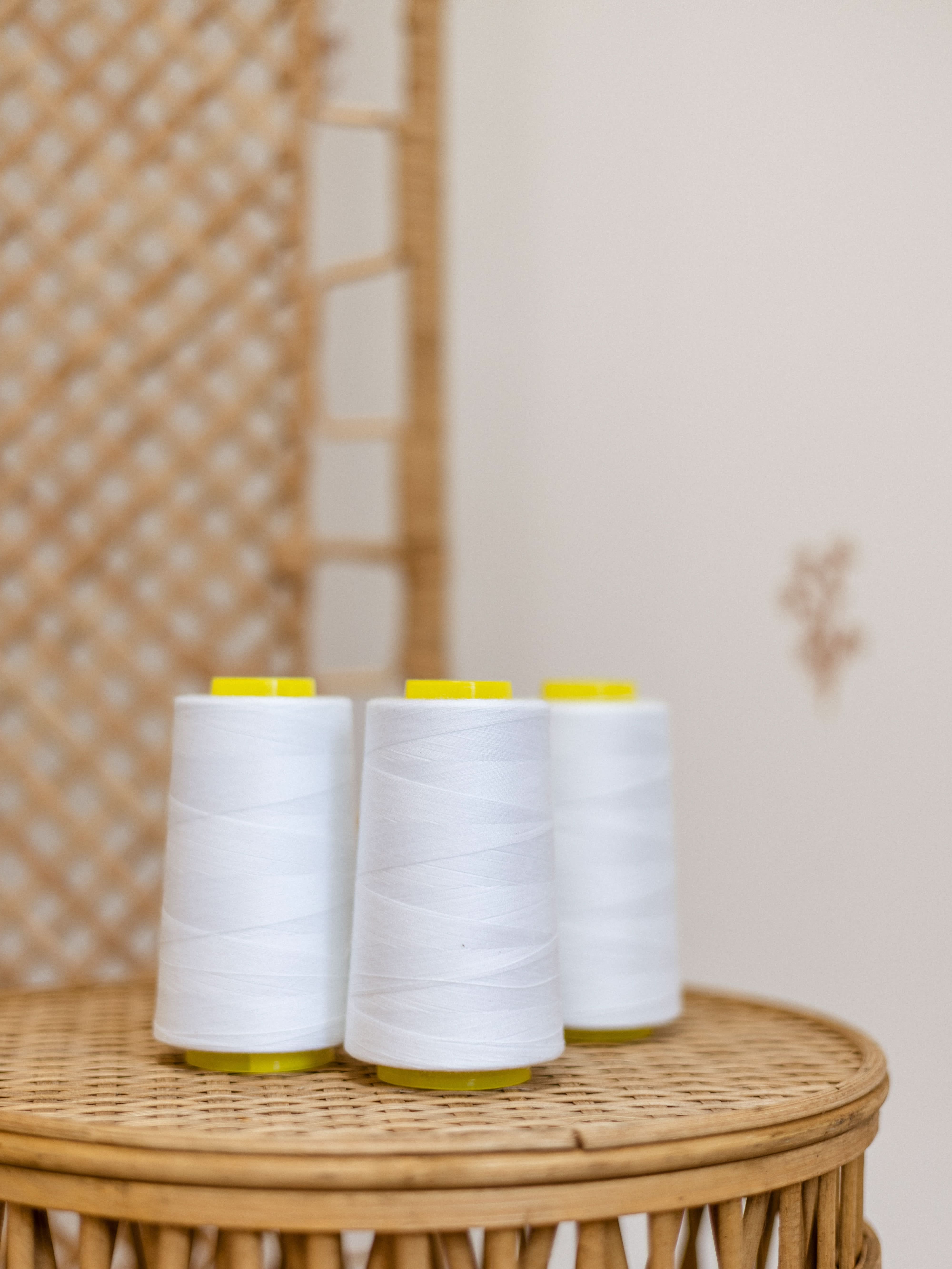 Cotton Overlocking Thread Overlock Sewing thread / White – mylittlefabricshop