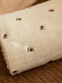 Teddy / Embroidered flowers - Sunflowers