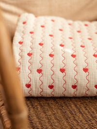Quilted muslin / Hearts
