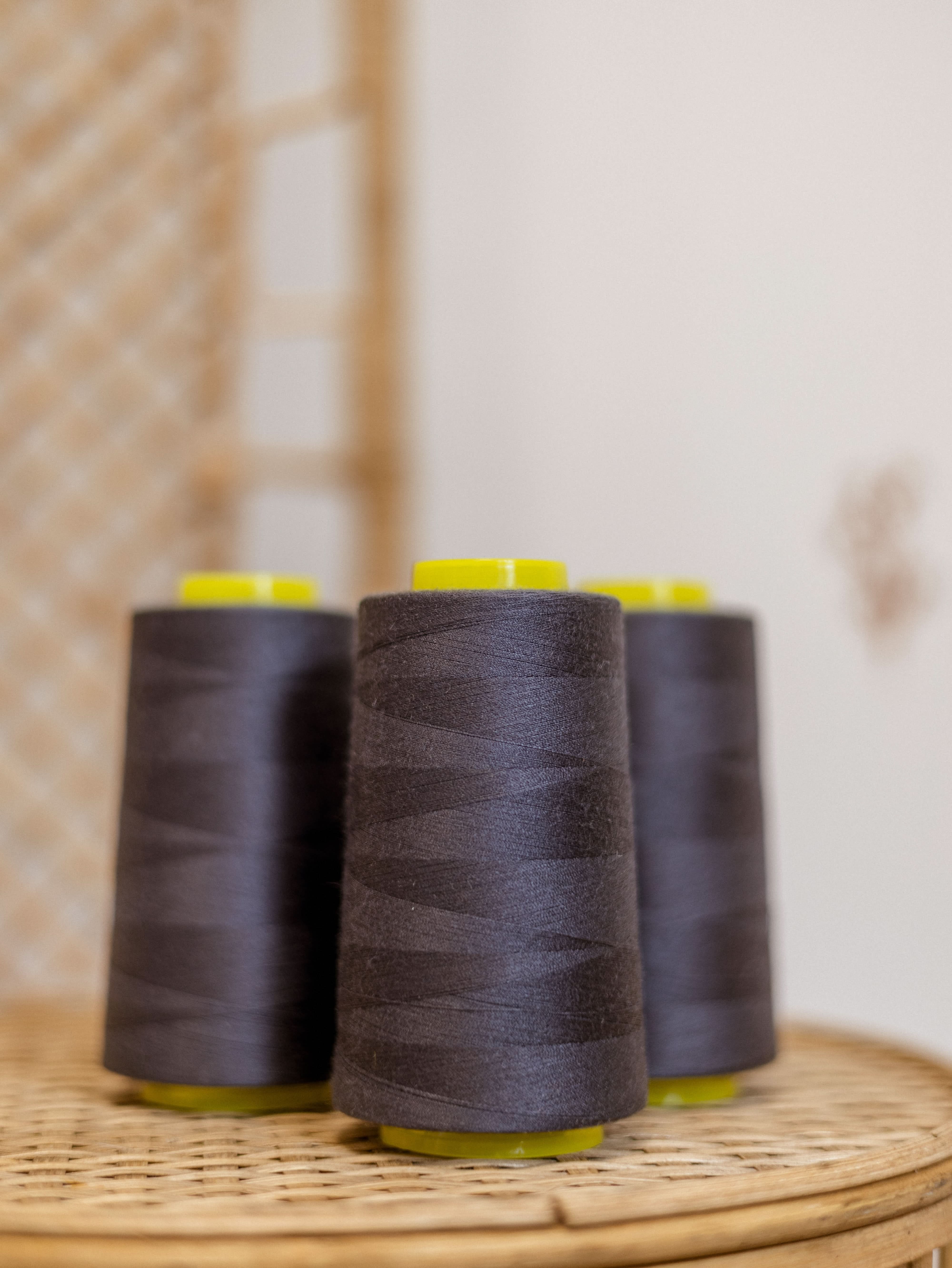 Cotton Overlocking Thread Overlock Sewing thread / Dark grey – mylittlefabricshop